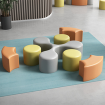 Creative Shanghai Alien Combination Cinema Public Place Round Office District Fabric Leisure Conference Room Reception Sofa