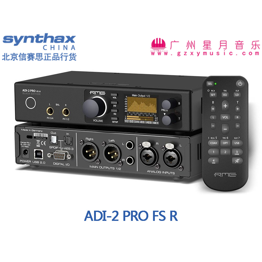 AD DA Converter Audio Interface Sound Cear Release RME ADI-2 Pro FS R Black Edition
