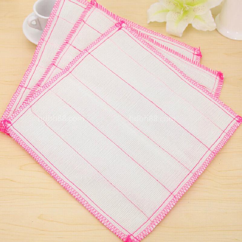 Korean single-piece sponge dish towel kitchen rag multi-layer gauze thickened scouring pad brush pot cloth wipe table towel