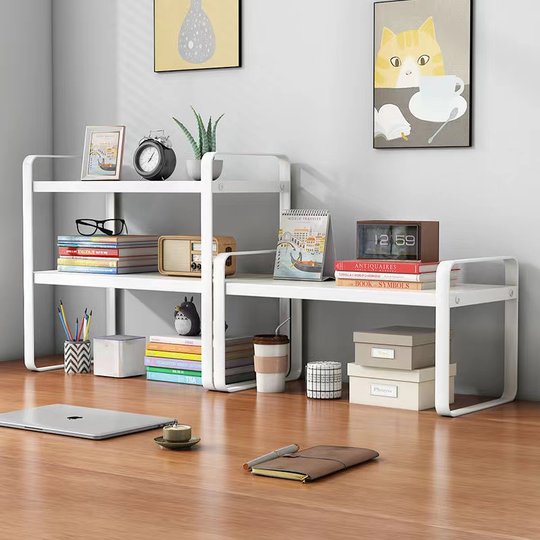 置物架桌面收纳神器多层书架学生桌上置物架子办公室电脑桌分层柜