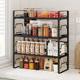 Kitchen multi-functional seasoning rack household countertop multi-layer oil, salt, sauce, vinegar and tea storage rack stove storage rack adjustable