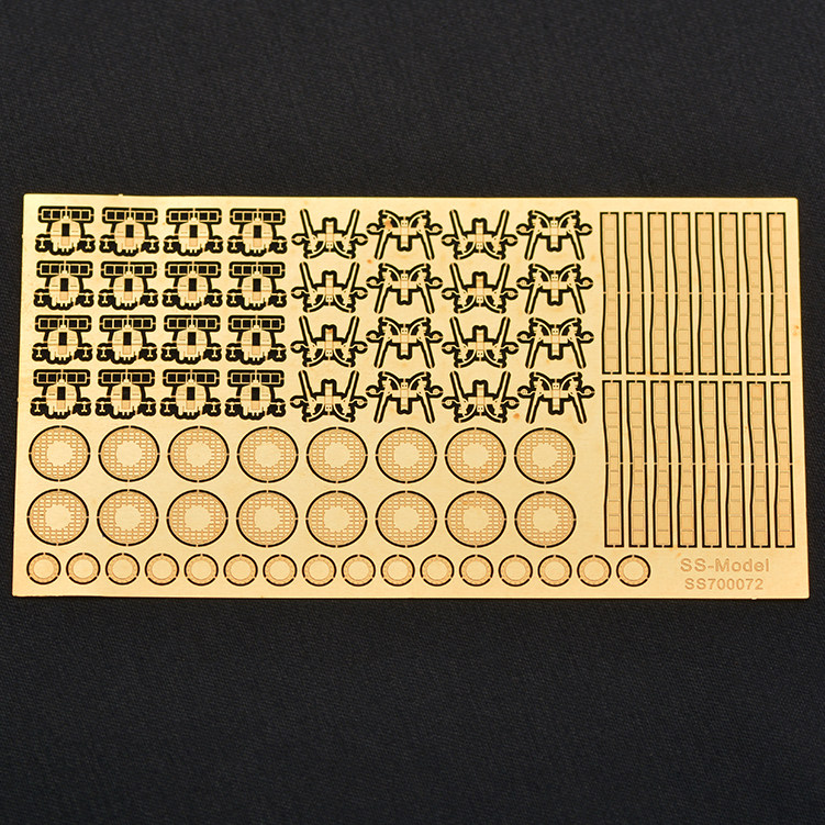 SSMODEL SS700072 1700 US Beaufors Double United Mounted Anti-aircraft Machine Gun Ship Die Etching Retrofit