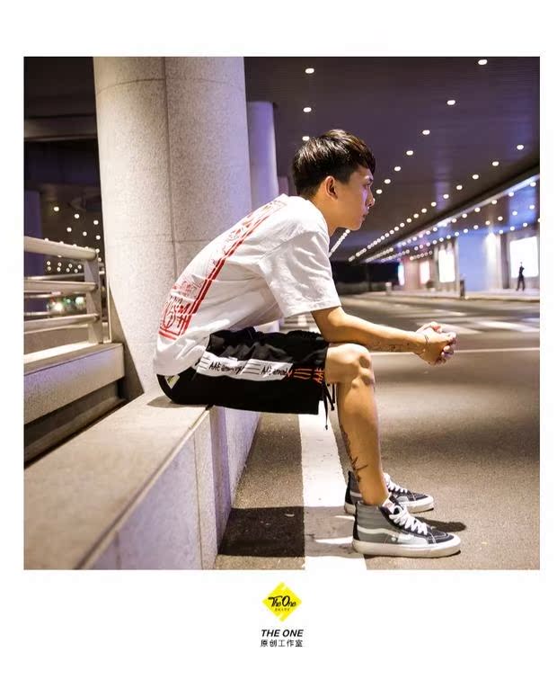 Mùa hè quốc gia nguyên bản Edison Chen cá tính lỗ quần short giản dị thương hiệu thủy triều nam thể thao quần năm quần quần âu nam