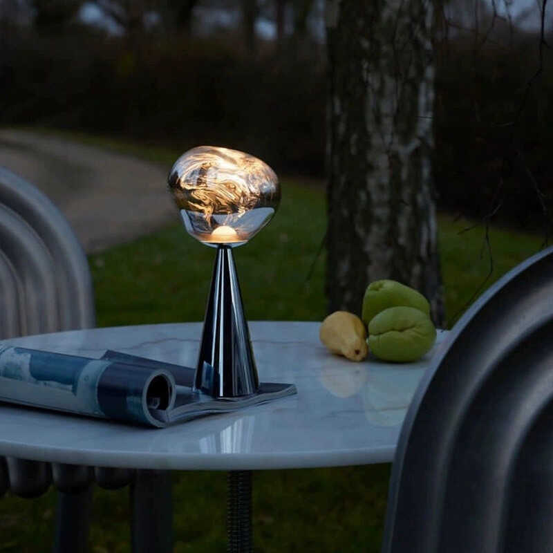Danish Tomdixon Lava Table Lamp Designer Light Luxury High-End Rechargeable Lamp Creative Art Bedroom Bedside Lamp