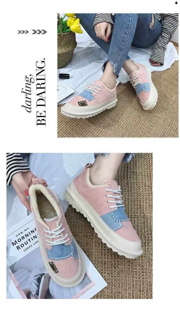 Giày cotton 10 mùa đông 11 bé gái thấp giúp giải trí 12 bé trai lớn giày thể thao 13 khử mùi cộng với giày cotton nhung 14 tuổi 15 giày the thao nữ hàn quốc