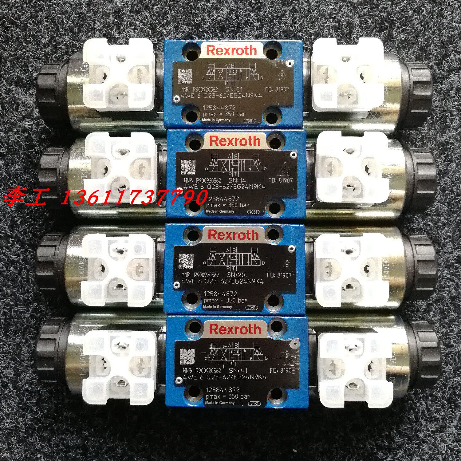 Germany Rexroth Rexroth solenoid valve R900920562 4WE6Q23-62 EG24N9K4 reversing valve