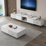 Рока на доске журнальный столик телевизионный шкаф Комбинация современная минималистская гостиная Домохозяйственная телескопическая посадочная шкаф 2024 Новый телевизионный шкаф