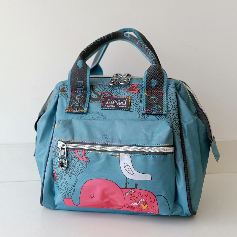 Minigirl Mini Girl Waterproof Cloth Bag Fish Mouth Handbag Crossbody Cartoon Mommy Bag Large Capacity Casual Women's Bag
