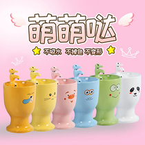 Kindergarten Children Color Ceramic Handwashing Pool Integrated Wash Basin Balcony Home Wash face basin