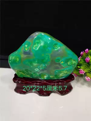 Pure natural crystal agate stone original stone collection Jade sightseeing stone ornaments exquisite cornucopia feng shui Stone