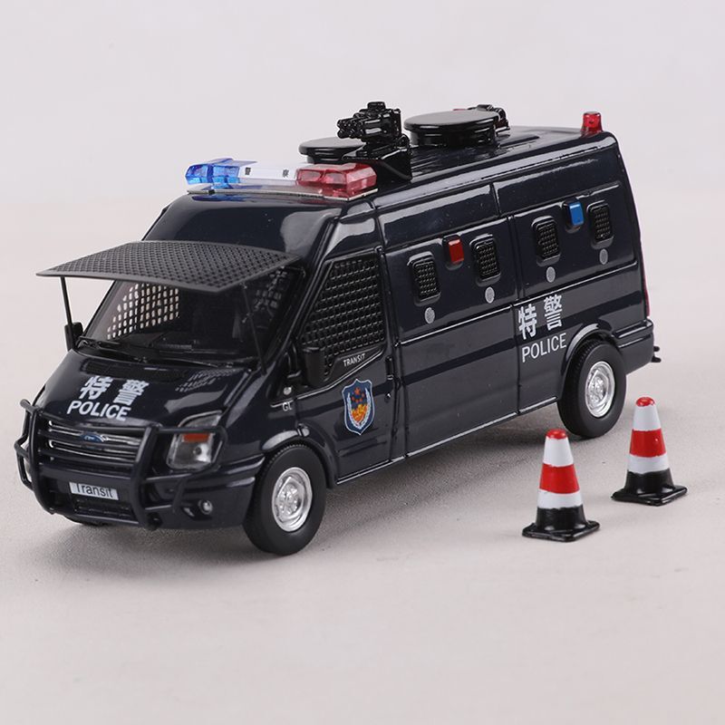 Shadow Pro 1:64 Ford Transit Swat Police Car Simulation Alloy Car Model Collection Shadow Pro 1:64 Ford Transit Swat Police Car Simulation Alloy Car Model Collection