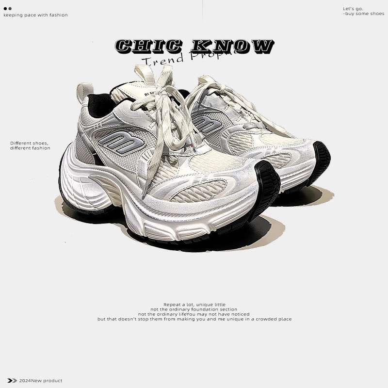 CHIC KNOW 2025春季新款老爹鞋：增高又潮，男女同款，穿出時尚新高度！