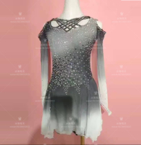 Ice dance elves custom figure skating costume figure skating performance clothes children adult womens dress D285