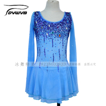 Ice dance elves custom figure skating costumes figure skating performance clothes children adult womens dress D283
