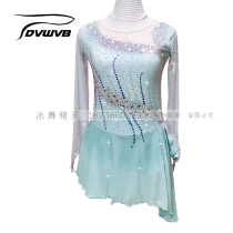 Ice dance elves custom figure skating costumes figure skating performance clothes children adult womens dress d606