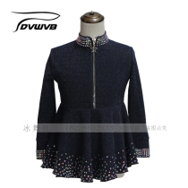 Ice Dance Genre Custom Figure Skating Clothing Children Adult Female Money Training Dress D385