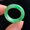 Burmese A-grade ice-glutinous green jadeite ring