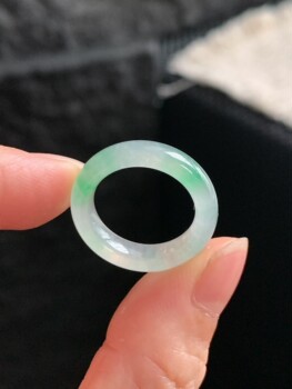 Jade ring ring ring ring 12/13 circle y399 natural a goods jade round ring plain ring burmese material jade ring