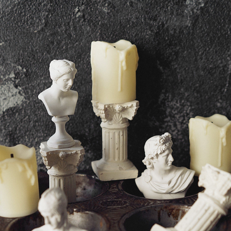 Retro candle electronic light candle holder Pendulum Pieces Nets Red Ins Wind Swing Photo Photographic Props Room Decoration Background