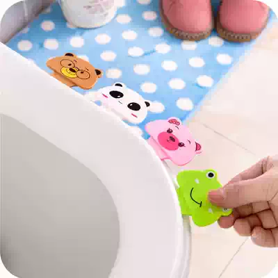 4-pack cute toilet lid holder Toilet portable clamshell seat ring handle Convenient toilet lid handle