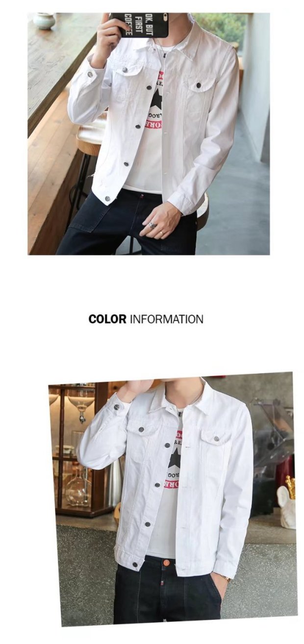 Xuân 2018 mới Bọ Cạp đen phần mỏng denim áo khoác nam xu hướng áo khoác nam áo jacket