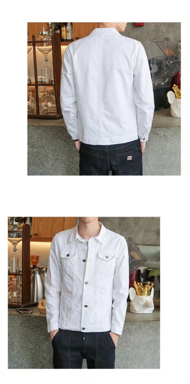 Xuân 2018 mới Bọ Cạp đen phần mỏng denim áo khoác nam xu hướng áo khoác nam áo jacket