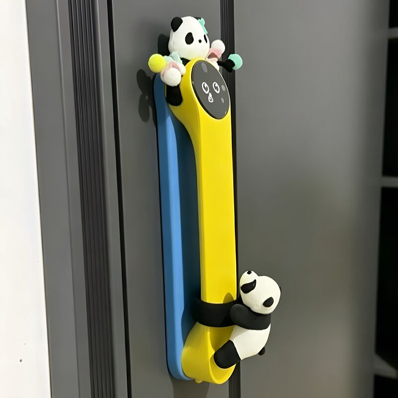 【Panda to the Rescue!】Entry Door Fingerprint Lock Anti-Collision Device Smart Electronic Password Door Lock Doll Door Stopper