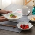Sáng tạo tấm ăn sáng đĩa súp bộ đồ ăn bằng gốm sứ món ăn tấm đĩa trái cây món ăn món ăn sâu đĩa món ăn tấm bít tết - Đồ ăn tối Đồ ăn tối
