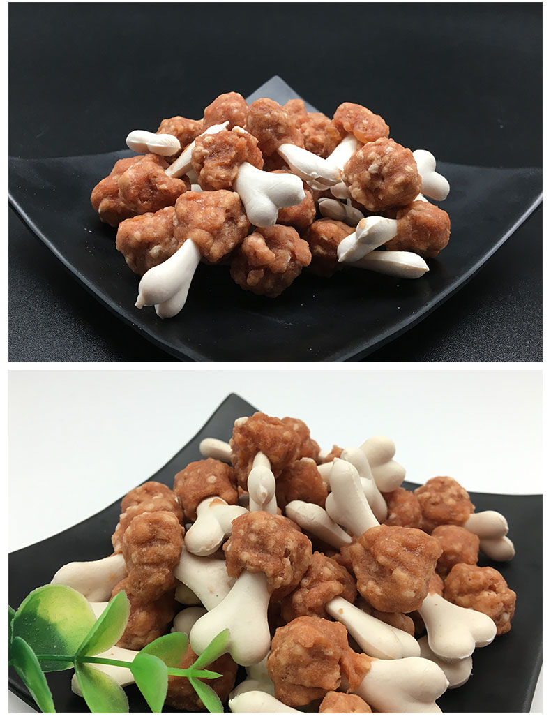 Luss dog snack kẹo mút 200g gấu bông lông vàng mol làm sạch đào tạo phần thưởng gà khô gà bóng cám chó