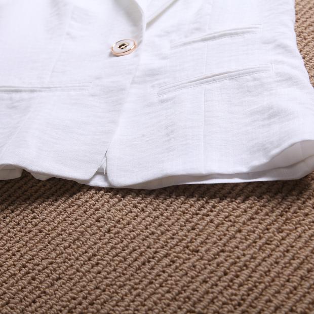 Giải phóng mặt bằng mùa xuân và mùa hè nóng bán cao cấp lanh phù hợp với phụ nữ áo khoác vest vest - Áo vest thời trang công sở nữ