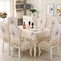 Bàn vải châu Âu ghế vải đệm ghế bọc bộ phổ quát đặt hộ gia đình bàn cà phê khăn trải bàn ăn ghế bọc tăng khăn trải bàn ngày xưa