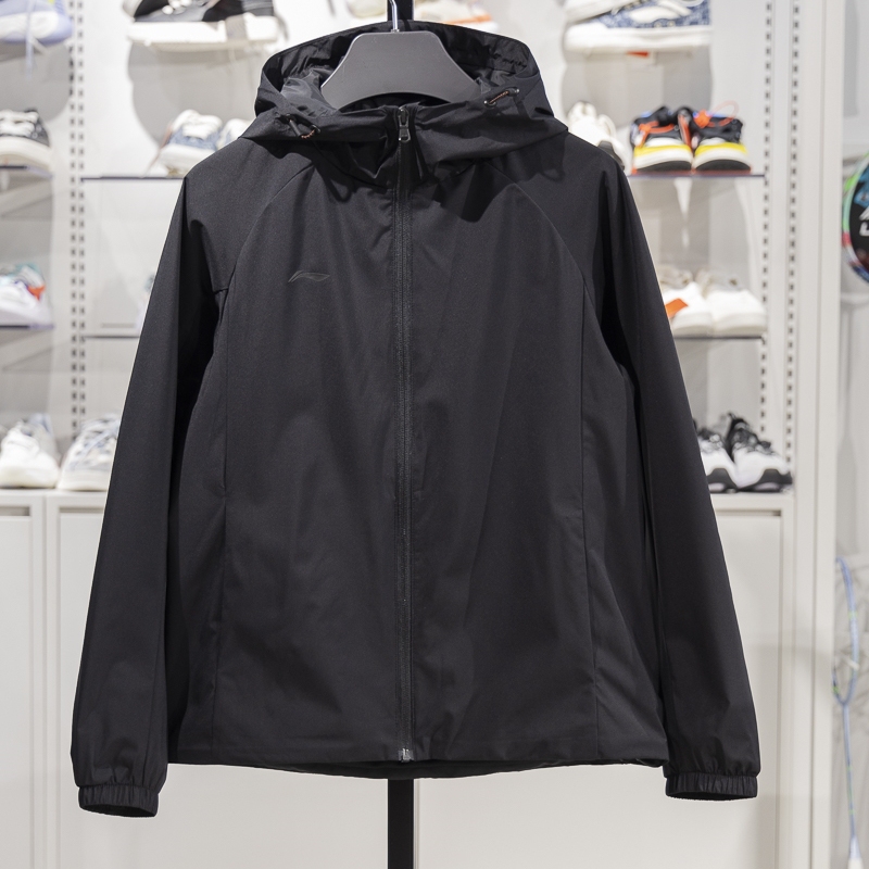 Li-Ning Sports Windbreaker for Women 2025 New Model Group Purchase Series Water-Repellent Cardigan Hooded Jacket Afdv698