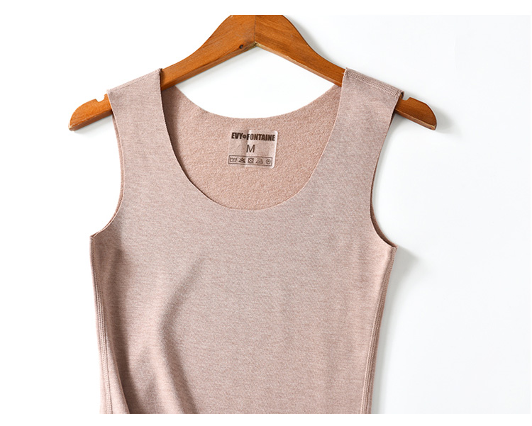 Fever nhung mùa thu và mùa đông dày cotton vest nữ cotton kích thước lớn không tay vest không có dấu vết đáy áo áo vest nữ