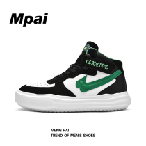 High Help shoes Mens Korean version Trend Fall 2021 new aj1 Air Force One board shoe thickness bottom 100 lap casual shoes ins