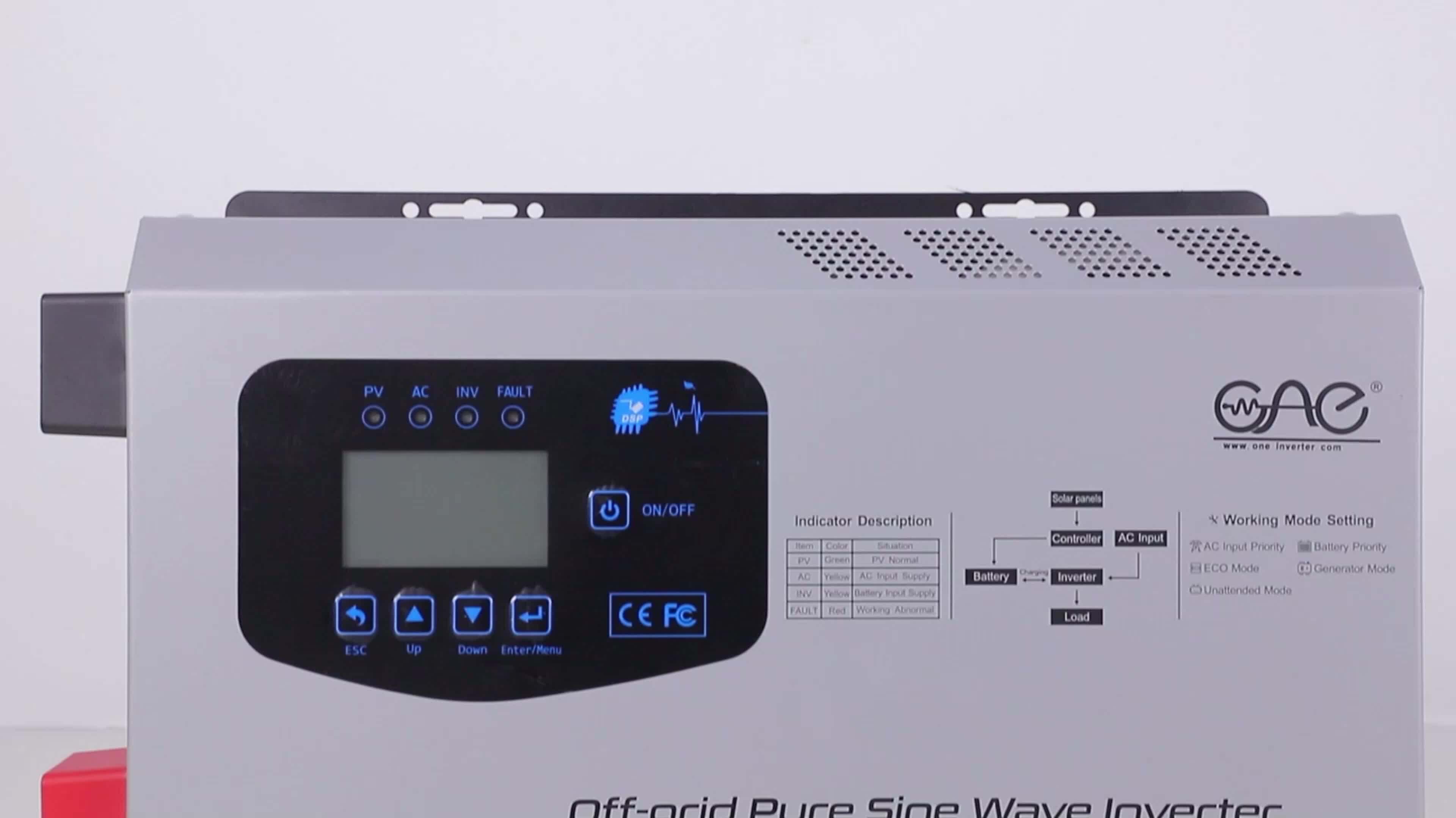 1kw 2kw 3kw 4kw 5kw 6kw 12v 24v 48v 110v 220v Off Grid Hybride Solar ...
