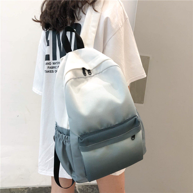Star Student Japanese Backpack Ancient Sense Girl Gradient Sense Department Baiyu Han Edition Double Shoulder Package