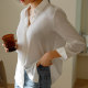 Long-sleeved versatile slim chiffon shirt