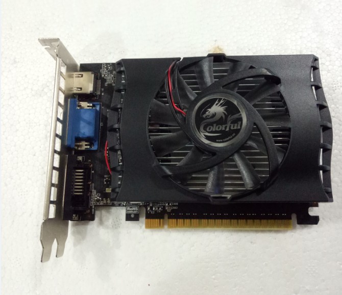 95 percent new seven rainbow GT730K gold version 1GD5 730 graphics card no ash rustless seconds GT630 740