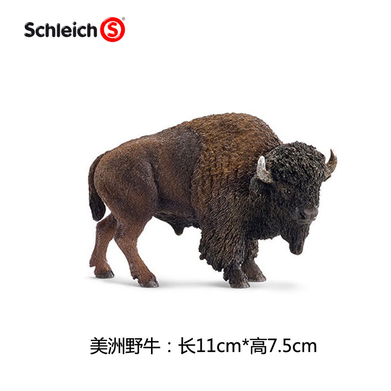 Sapi Hewan Model Bison Banteng Dari Schleich Liar Ornamen Hewan