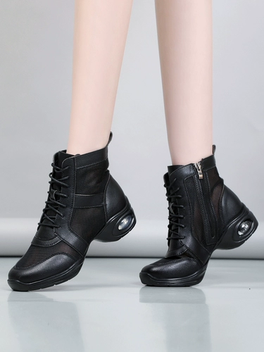 Летняя сетчатая спортивная спортивная обувь, белые высокие туфли, танцующие сверхлегкие сандалии для матери