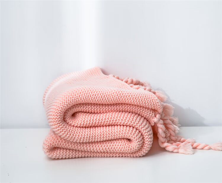 Net đỏ mới con gái biển loạt đan chăn dòng chăn khăn choàng chăn điều hòa trang trí chăn giải trí chăn - Ném / Chăn chăn lông cừu nhân tạo