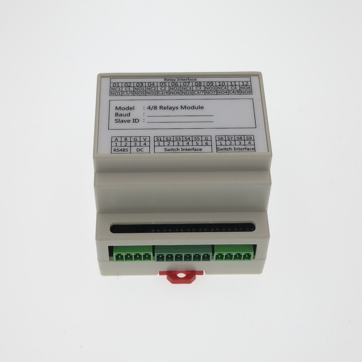 8-way relay module RS485 serial port control smart home switch light control static dynamic scene