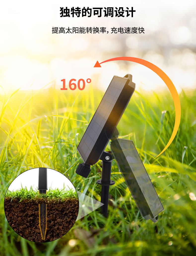 Световое украшение 太阳能声控幻彩串串灯轻量化音控氛围户外灯闪烁七彩跑马led彩灯