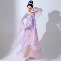 Classical dance performance costumes for women elegant suits Chinese style costumes Hanfu skirts Luoyang old events fan dance costumes