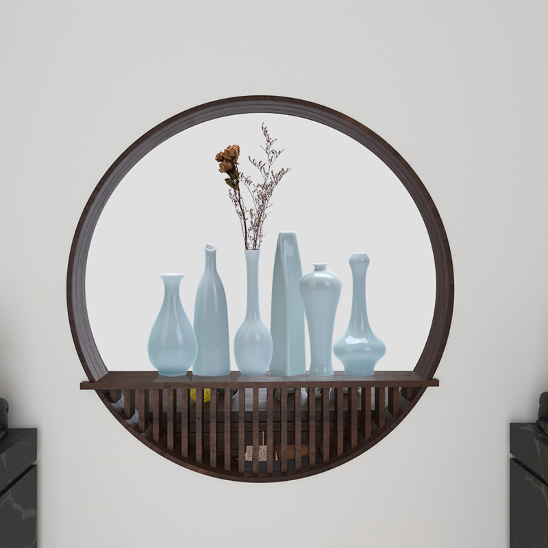 Zen floret bottle furnishing articles contracted ceramic flower implement creative hydroponic restoring ancient ways household living room TV cabinet decorative flower arrangement