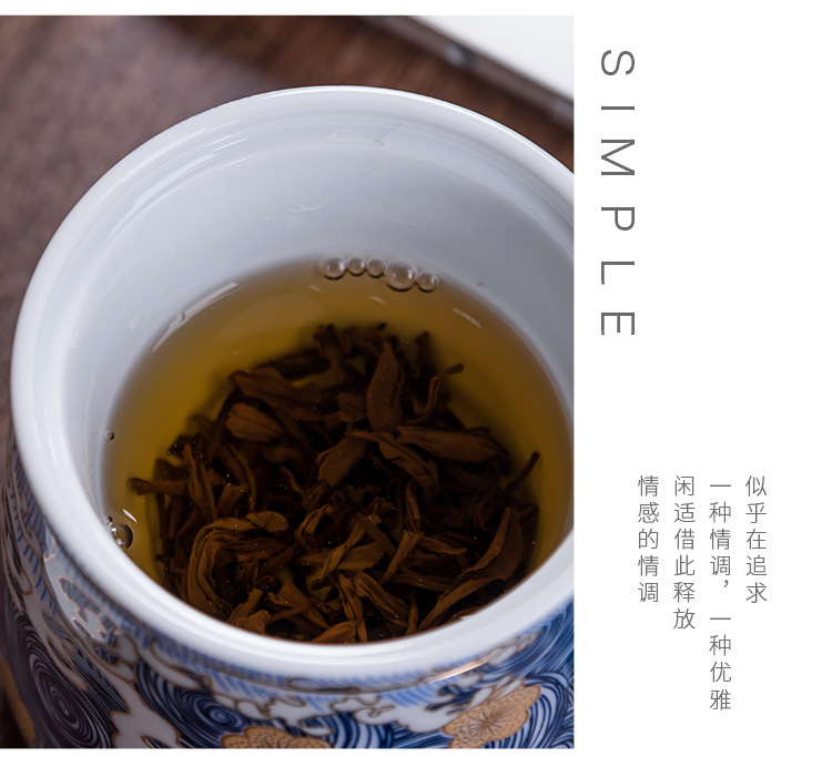 Colored enamel personal special cups with cover filtration separation ceramic masters cup cup tea tea tea gifts