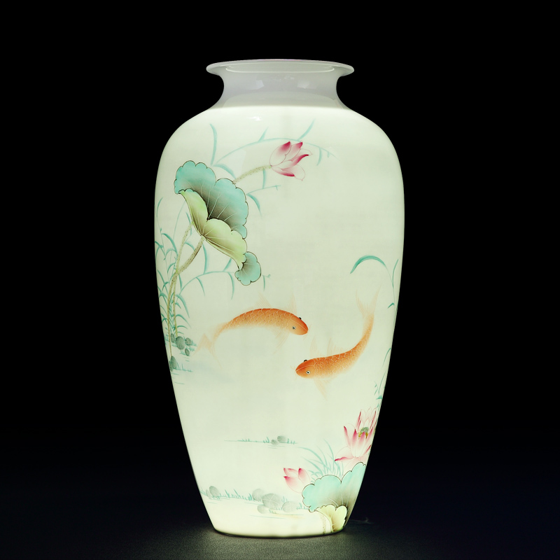 Jingdezhen vase and exquisite porcelain hand - made flowers and birds in successive years more vases, furnishing articles