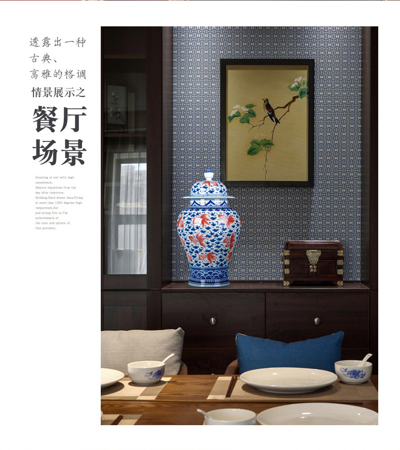 Chinese blue and white youligong hand - made porcelain of jingdezhen ceramic furnishing articles furnishing articles general household act the role ofing is tasted can of mesa