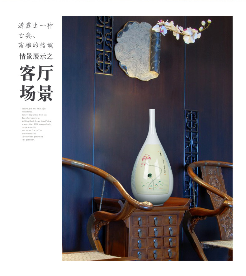 Ceramic bottle vase furnishing articles furnishing articles flower arrangement table sitting room adornment tea rich ancient frame of Chinese style household vase
