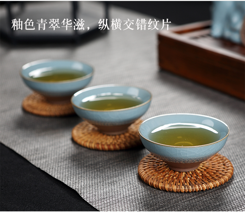 DH jingdezhen domestic kung fu tea set automatic tea your up of a complete set of tea cups of pottery and porcelain tea cups